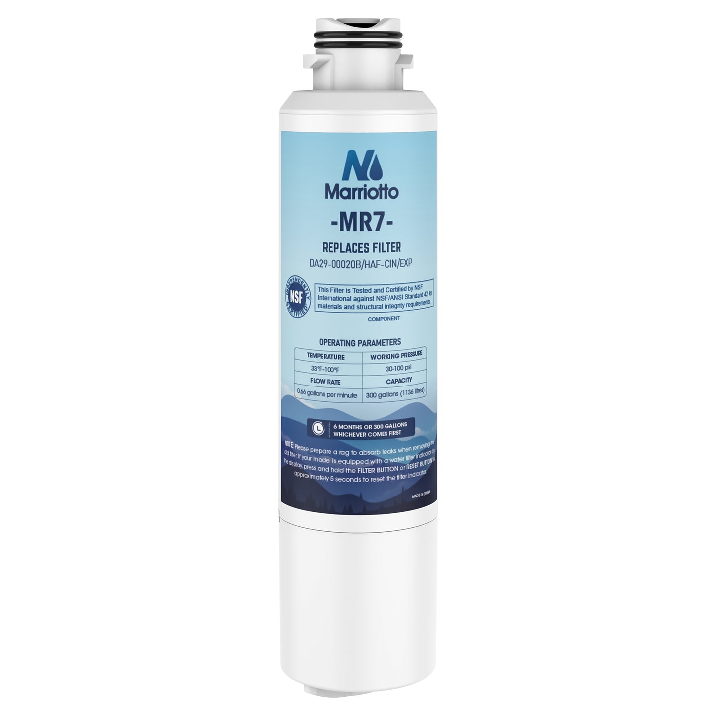 MARRIOTTO Compatible with Samsung DA29-00020B Refrigerator Water Filter, DA29-00020B, DA29-00020A, HAF-CIN/EXP, 46-9101 Refrigerator Water Filter