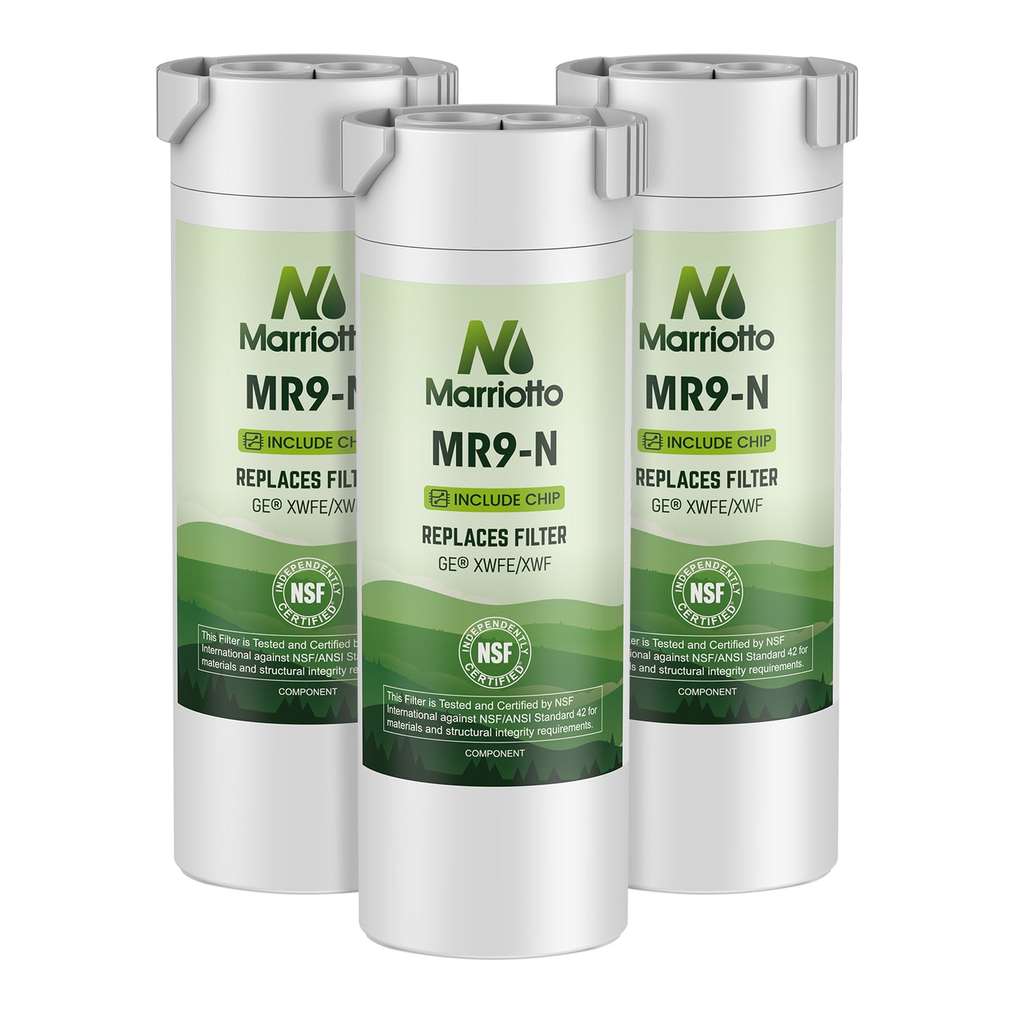 MARRIOTTO Water Filter Compatible with XWFE (Built-in CHIP), Replacement for GE XWFE