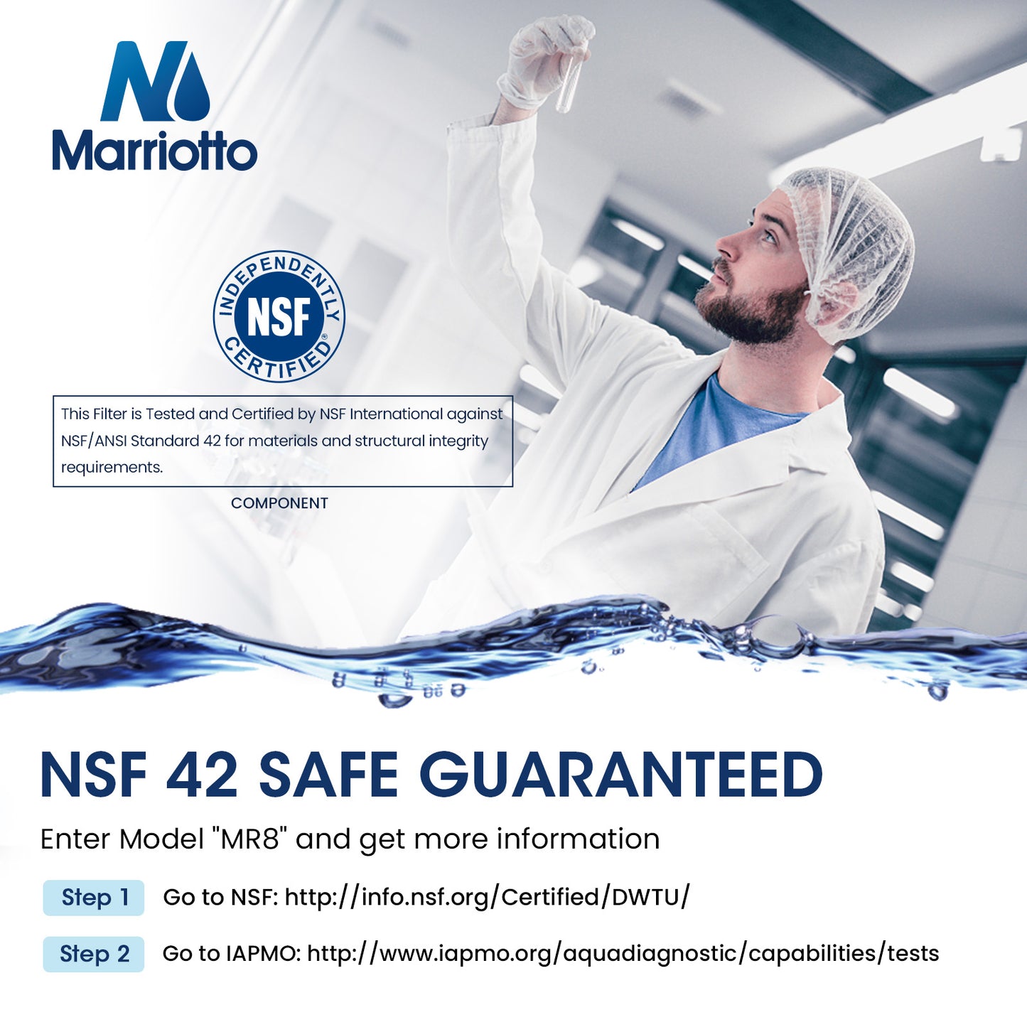 MARRIOTTO Smart Water Filters Compatible with GE MWF Filter