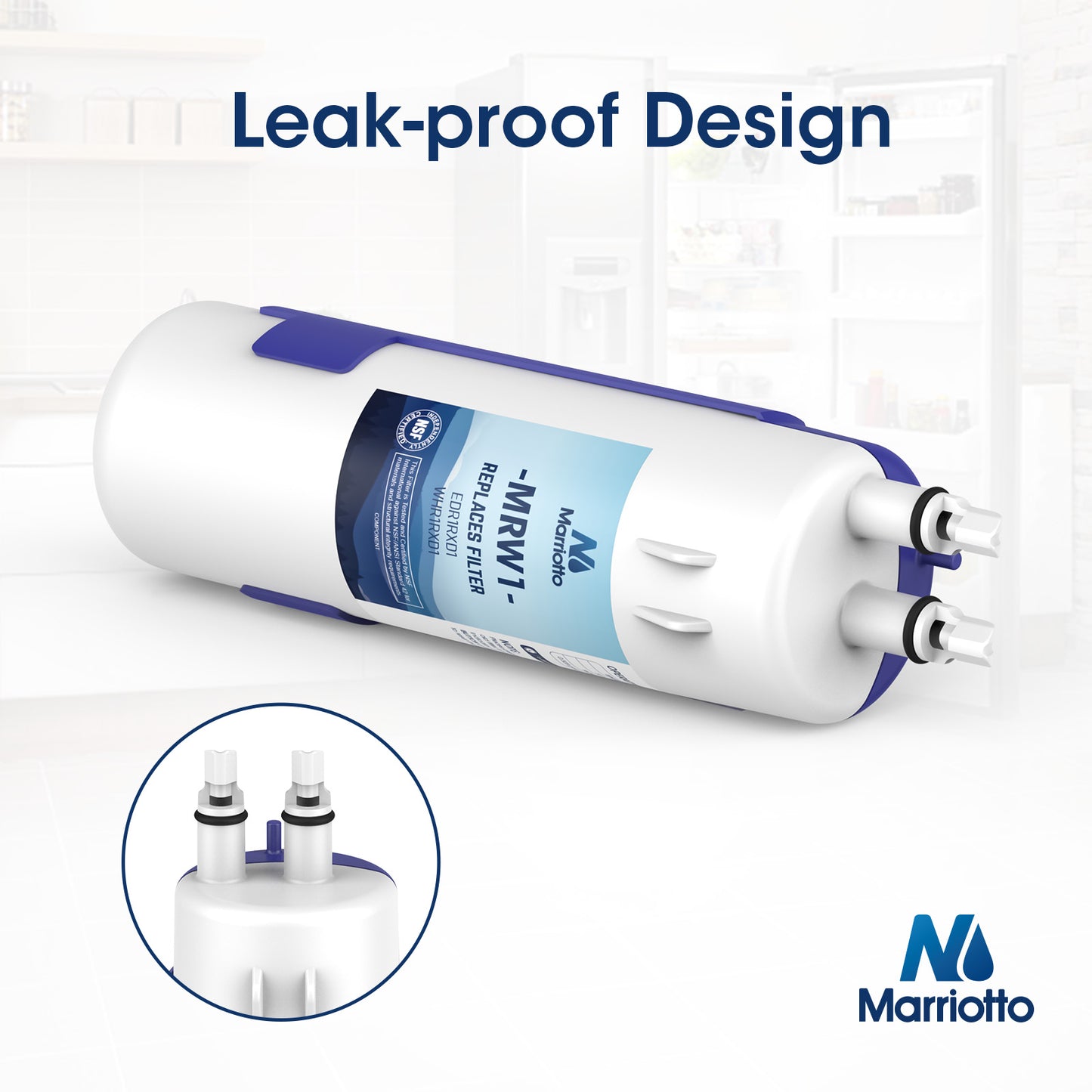 Compatible with Whirlpool W10295370A, EDR1RXD1, WHR1RXD1, KAD1RXD1, Filter 1, W10295370