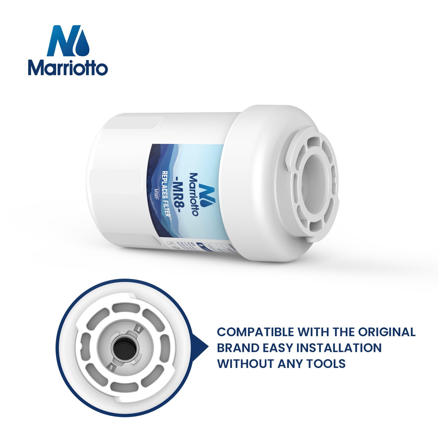 MARRIOTTO Smart Water Filters Compatible with GE MWF Filter