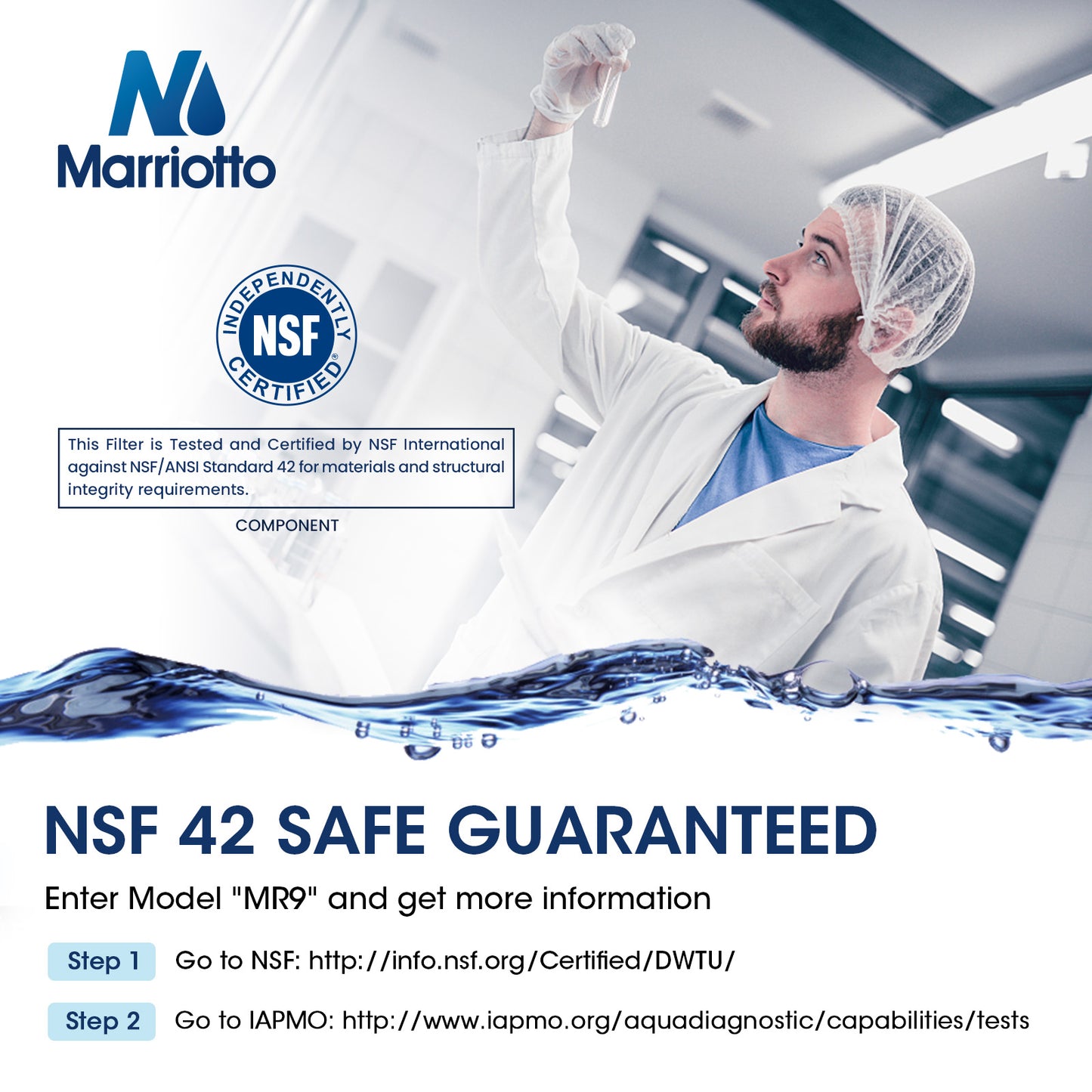 MARRIOTTO XWF Water Filter Replacement for GE XWF Refrigerator Water Filter