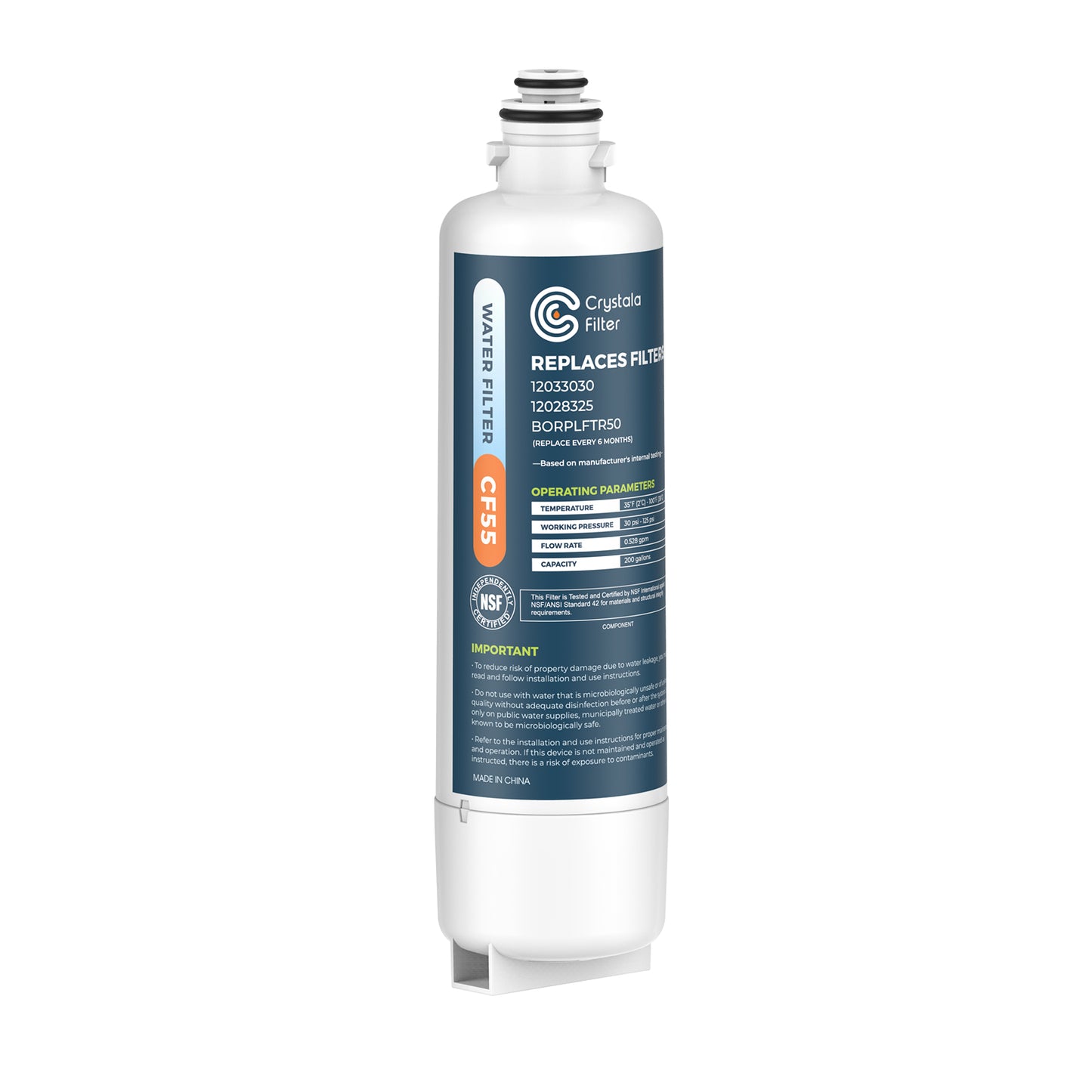 Replacement for Bosch 11025825 Ultra Clarity Pro Refrigerator Water Filter BORPLFTR50