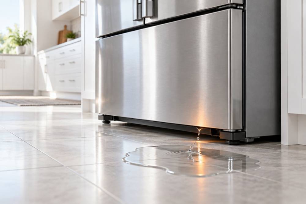 Refrigerator Leaking Water? Causes, Fixes & Troubleshooting