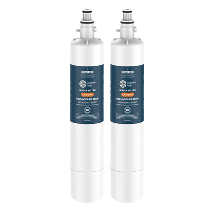 Crystala Filters Replacement for GE RPWFE, RPWF (with CHIP) Refrigerator Water Filter