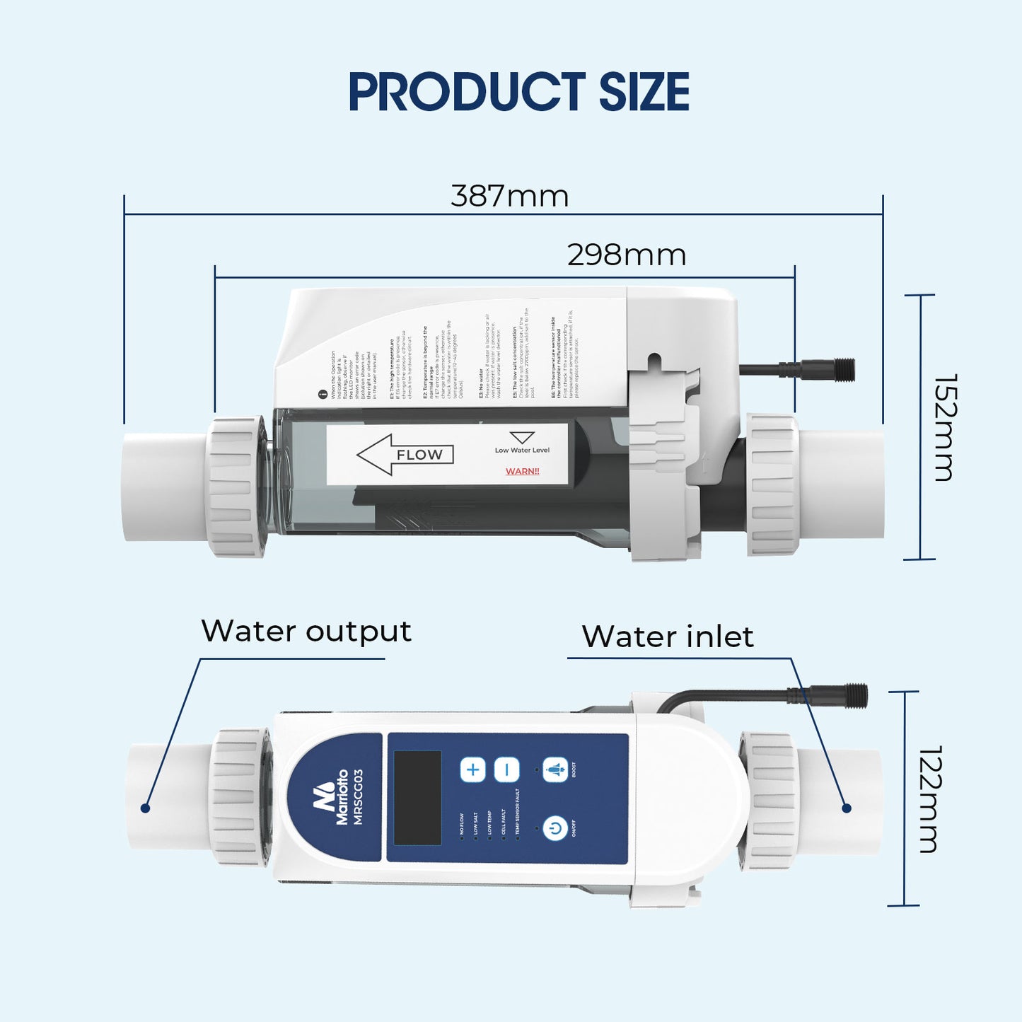 IC40 Salt Cell Compatible with Pentair IntelliChlor - Replaces EC-520555 520555
