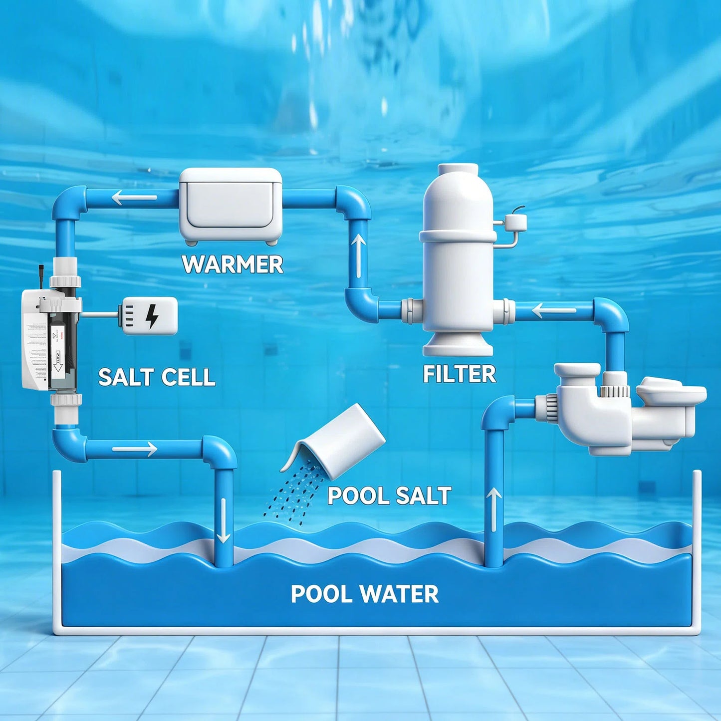 IC40 Salt Cell Compatible with Pentair IntelliChlor - Replaces EC-520555 520555