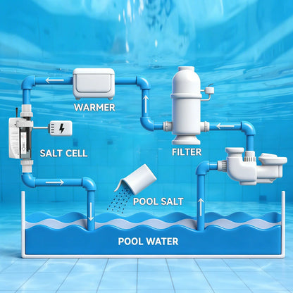 IC40 Salt Cell Compatible with Pentair IntelliChlor - Replaces EC-520555 520555