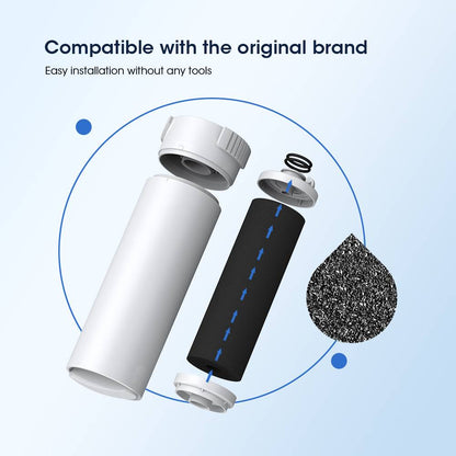 Glacierfresh XWFE Water Filter Compatible with GE Refrigerator(with chip)